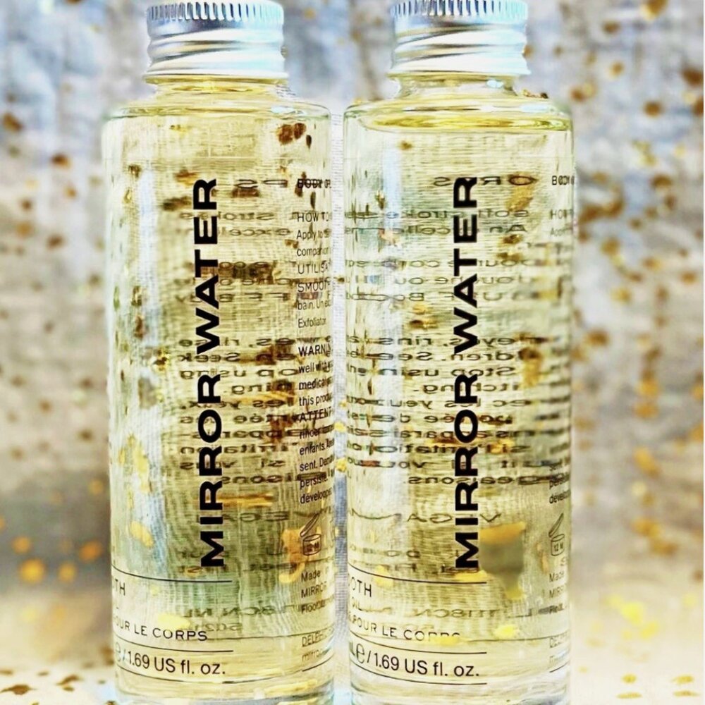 2x~Mirror Water~SMOOTH~Body Oil~50ml/1.69 fl oz each~Travel Size~NWOB~